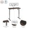 Bestar Bestar Upstand 48W x 24D Standing Desk with Dual Monitor Arm in antigua 175860-000052 - alternate 7